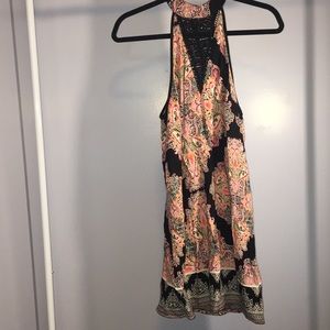 Patterned High-Neck Sundress